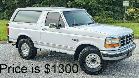 1994 Ford Bronco 4x4 $1300 - cars & trucks - by owner - vehicle... for sale in Medina, OH