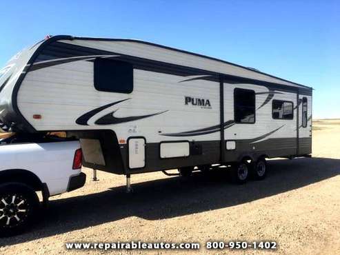 2017 Forest River Puma 297-RLSS Repairable Hail Damage - cars &... for sale in Strasburg, SD