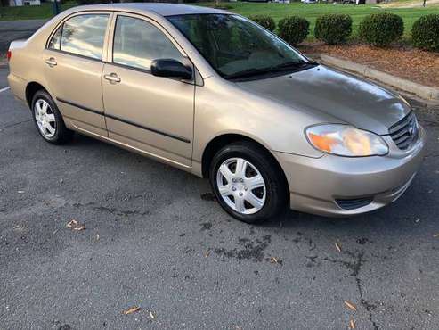 2004 Toyota Corolla CE, Excellent condition - cars & trucks - by... for sale in Huntersville, NC