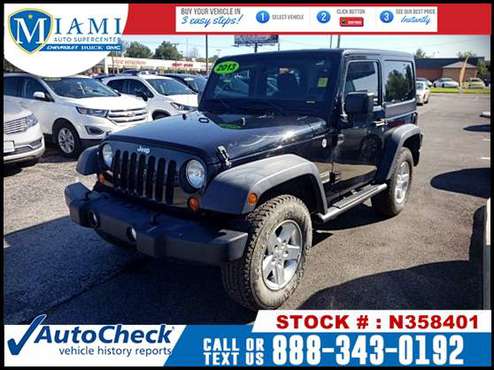 2013 Jeep Wrangler Sport 4X4 SUV -EZ FINANCING -LOW DOWN! for sale in Miami, MO