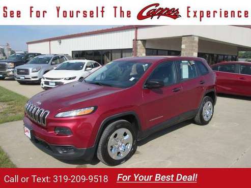 2014 Jeep Cherokee Sport suv Red for sale in Marengo, IA