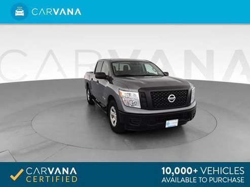 2017 Nissan Titan Crew Cab S Pickup 4D 5 1/2 ft pickup Gray - FINANCE for sale in Chattanooga, TN