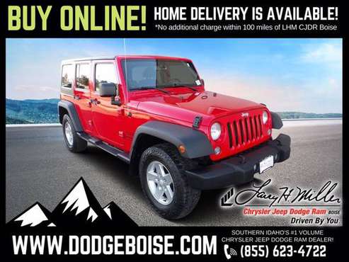 2015 Jeep Wrangler Unlimited Sport S Unlimited 4x4 One Owner Only -... for sale in Boise, ID