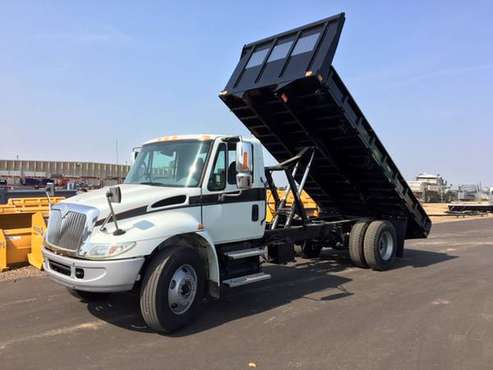 2005 International 4400 with 18 Flatbed/Dump Body for sale in Lake Crystal, MN