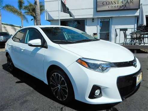 2016 TOYOTA COROLLA S PLUS! WHITE! LEATHER BACK UP CAMERA SUPER NICE! for sale in GROVER BEACH, CA