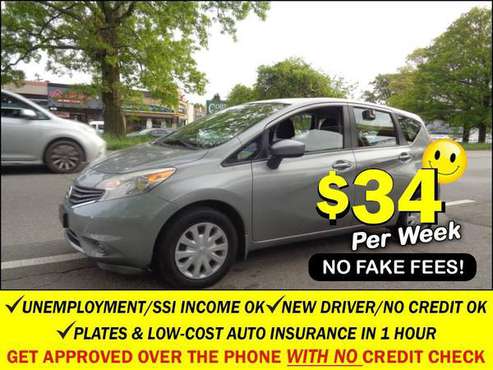 2015 Nissan Versa Note 5dr HB CVT 1 6 S Plus 34 PER WEEK, YOU OWN for sale in Elmont, NY