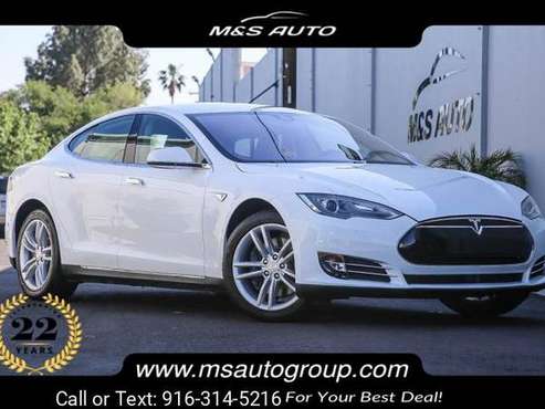 2014 Tesla Model S P85 hatchback White - - by dealer for sale in Sacramento , CA