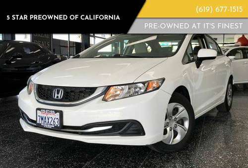 2015 Honda Civic LX 4dr Sedan CVT * GOOD/BAD/NO CREDIT? NO PROBLEM! for sale in Chula vista, CA