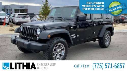 2017 Jeep Wrangler Unlimited Sport 4x4 - - by dealer for sale in Reno, NV