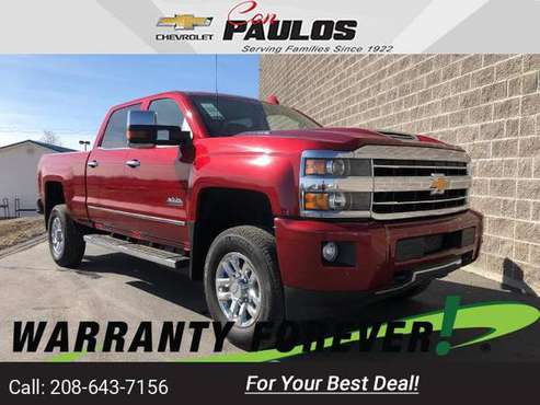 2019 Chevy Chevrolet Silverado 3500HD High Country pickup Cajun Red for sale in Jerome, ID