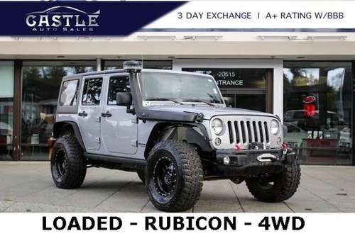 2014 Jeep Wrangler 4x4 4WD Unlimited Rubicon SUV - cars & trucks -... for sale in Lynnwood, WA