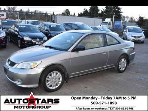 2004 HONDA CIVIC 2DR CPE LX AUTO W/SIDE AIRBAGS - cars & trucks - by... for sale in Yakima, WA
