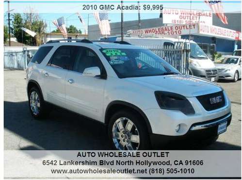 2010 GMC Acadia SLT 2 AWD 4dr SUV 102380 Miles - - by for sale in North Hollywood, CA