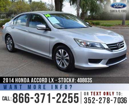 2014 Honda Accord Sedan LX Cruise Control - Bluetooth for sale in Alachua, GA