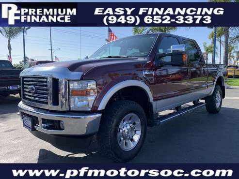 R18. 2010 FORD F350 SUPER DUTY CREW LARIAT DIESEL 4X4 LEATHER CLEAN for sale in Stanton, CA