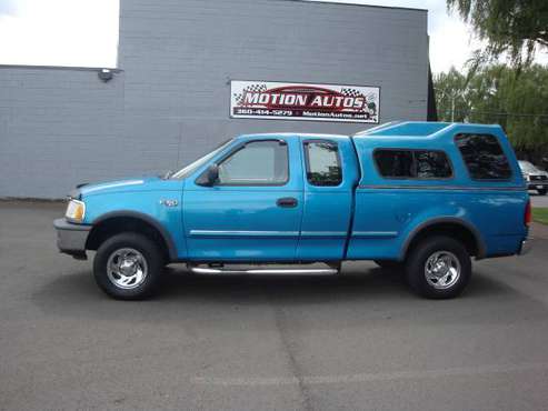 1997 FORD F-150 EXTENDED CAB 3-DOOR XLT 4X4 V8 AUTO CANOPY AC 1-OWNER for sale in LONGVIEW WA 98632, OR
