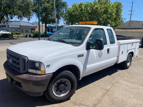 2002 Ford F250 Extended Cab Utility bed service Truck - cars & for sale in Lodi , CA
