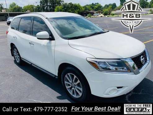 2015 Nissan Pathfinder S 4dr SUV suv White for sale in Fayetteville, AR