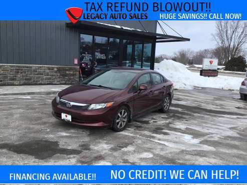 2012 HONDA CIVIC LX - - by dealer - vehicle automotive for sale in Jefferson, WI