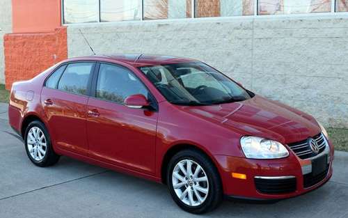Red 2010 Volkswagen Jetta SE - Black Leather - Moonroof - 5 Speed for sale in Raleigh, NC