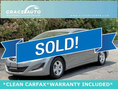 2014 Hyundai Elantra SE - - by dealer - vehicle for sale in Richmond , VA