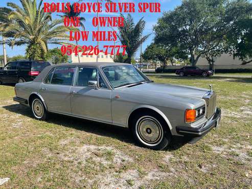 1988 ROLLS ROYCE SILVER SPUR ONE OWNER - - by dealer for sale in Fort Lauderdale, FL