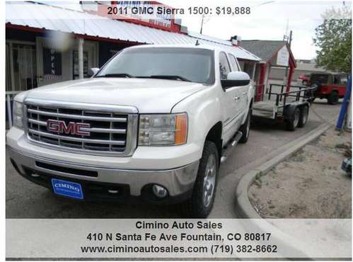 2011 GMC Sierra 1500 SLT 4x4 4dr Crew Cab 5 8 ft SB 151888 Miles for sale in Fountain, CO
