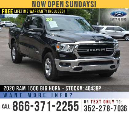2020 RAM 1500 BIG HORN 4WD *** Camera, Cruise, Homelink *** - cars &... for sale in Alachua, FL