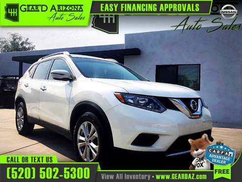 2016 Nissan ROGUE for $10,899 or $168 per month! - cars & trucks -... for sale in Tucson, AZ