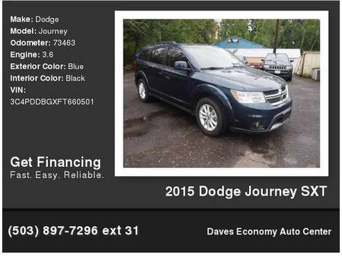 2015 Dodge Journey SXT - cars & trucks - by dealer - vehicle... for sale in Portland, OR