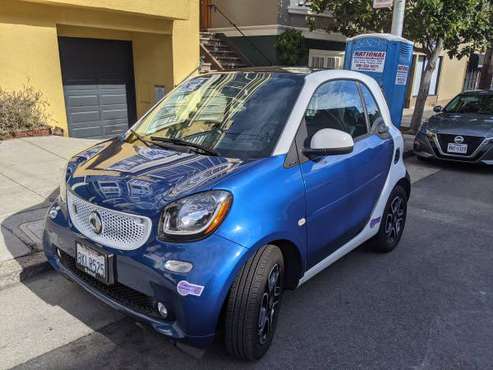 2018 smart car fortwo prime - electric drive - blue - cars & trucks... for sale in San Francisco, CA