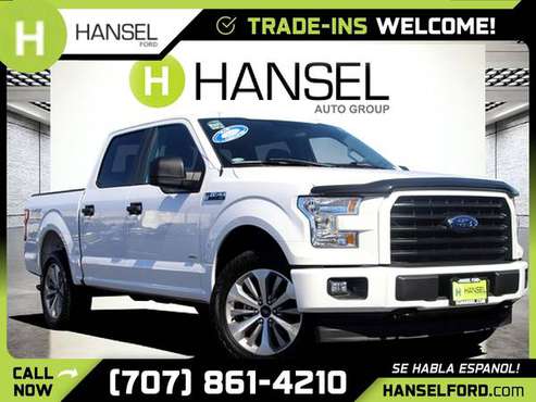 2017 Ford F150 F 150 F-150 XLCrew Cab FOR ONLY 715/mo! - cars & for sale in Santa Rosa, CA