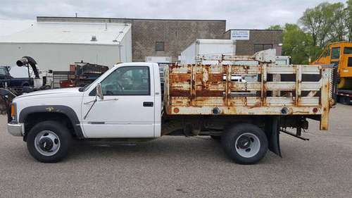 1997 Chevrolet K3500 plow truck 4WD with Crane, Snow Plow, Liftgate... for sale in Bloomington, MN