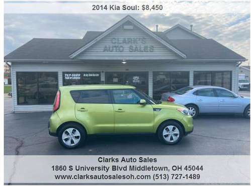 2014 Kia Soul Base 4dr Crossover 6A 88035 Miles - cars & trucks - by... for sale in Middletown, OH