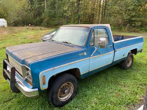 1977 Chevrolet 3/4 Ton 4 WD - cars & trucks - by owner - vehicle... for sale in Cougar, OR