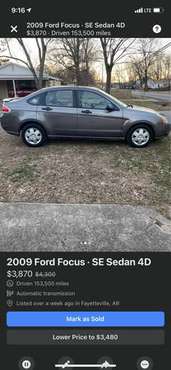 2009 Ford Focus for sale in Fayetteville, AR