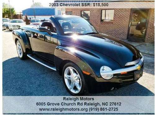 2003 Chevrolet SSR 45,285 Miles Black - cars & trucks - by dealer -... for sale in Raleigh, NC
