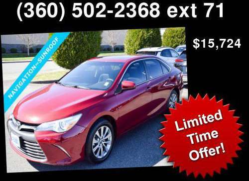 2015 Toyota Camry 4dr Sdn I4 Auto XLE - - by dealer for sale in Burlington, WA