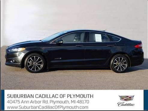 2014 Ford Fusion Hybrid sedan Titanium - Ford Tuxedo Black - cars &... for sale in Plymouth, MI