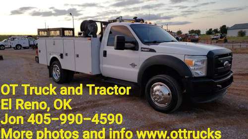 2011 Ford F-550 2wd 11ft Service Utility Bed 6.7 Diesel Vanair Hyd Com for sale in fort smith, AR