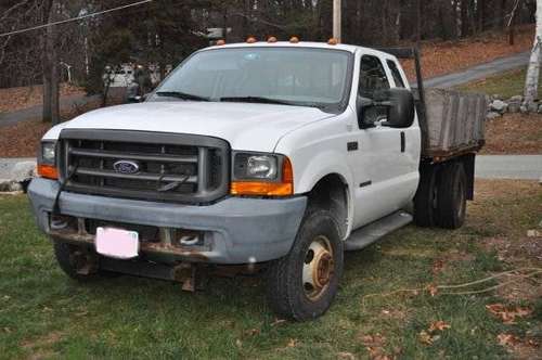 2000 Ford F350 SuperDuty Lift Dump Truck WITH V-PLOW, Medium... for sale in POTSDAM, NY