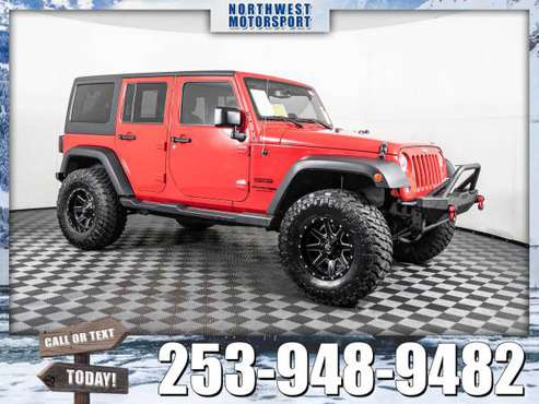 Lifted 2018 *Jeep Wrangler* JK Unlimited Sport 4x4 - cars & trucks -... for sale in PUYALLUP, WA