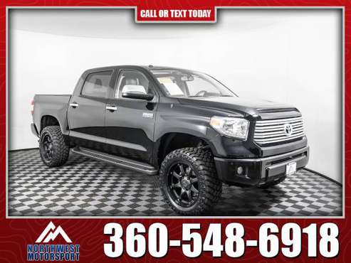 Lifted 2016 Toyota Tundra Platinum 4x4 - - by dealer for sale in Marysville, WA