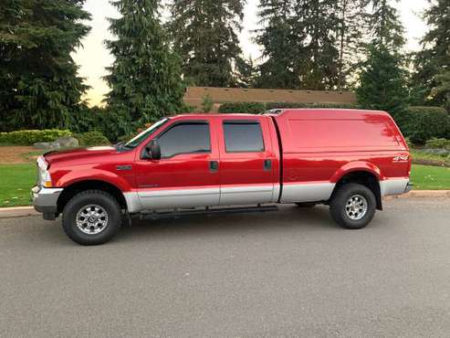 2002 Ford F-250 Crew Cab Long Bed 4X4 7.3 power stroke diesel Low mile for sale in PUYALLUP, WA