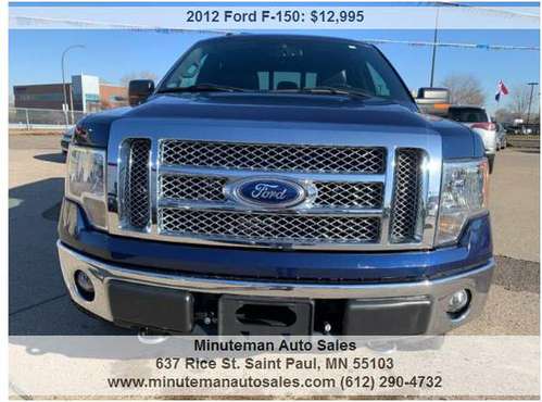 2012 Ford F-150 Lariat 4x4 4dr SuperCrew Styleside 5.5 ft. SB 91588... for sale in Saint Paul, MN