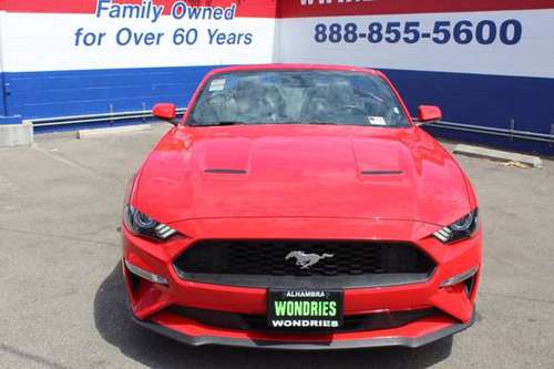 2019 FORD MUSTANG ECOBOOST PREMIUM CONVERTIBLE - cars & trucks - by... for sale in ALHAMBRA CALIF, CA
