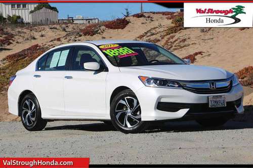 2017 Honda Accord Sedan White Orchid Awesome value! - cars & trucks... for sale in Monterey, CA