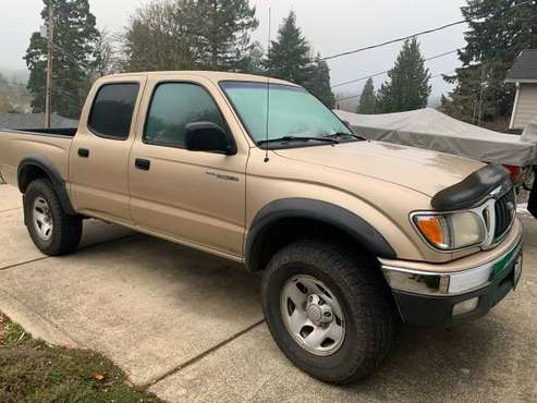 2002 Toyota Tacoma Double Cab, Gold, 3.4L V6, Automatic, 4WD - cars... for sale in Olympia, WA