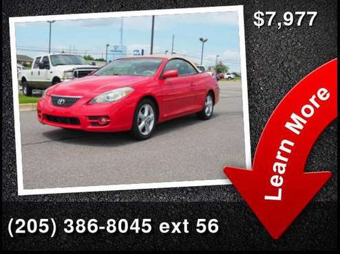 2007 Toyota Camry Solara SE V6 - cars & trucks - by dealer - vehicle... for sale in Tuscaloosa, AL