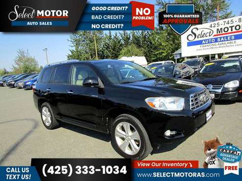 2010 Toyota Highlander Limited AWDSUV FOR ONLY $295/mo! - cars &... for sale in Lynnwood, WA